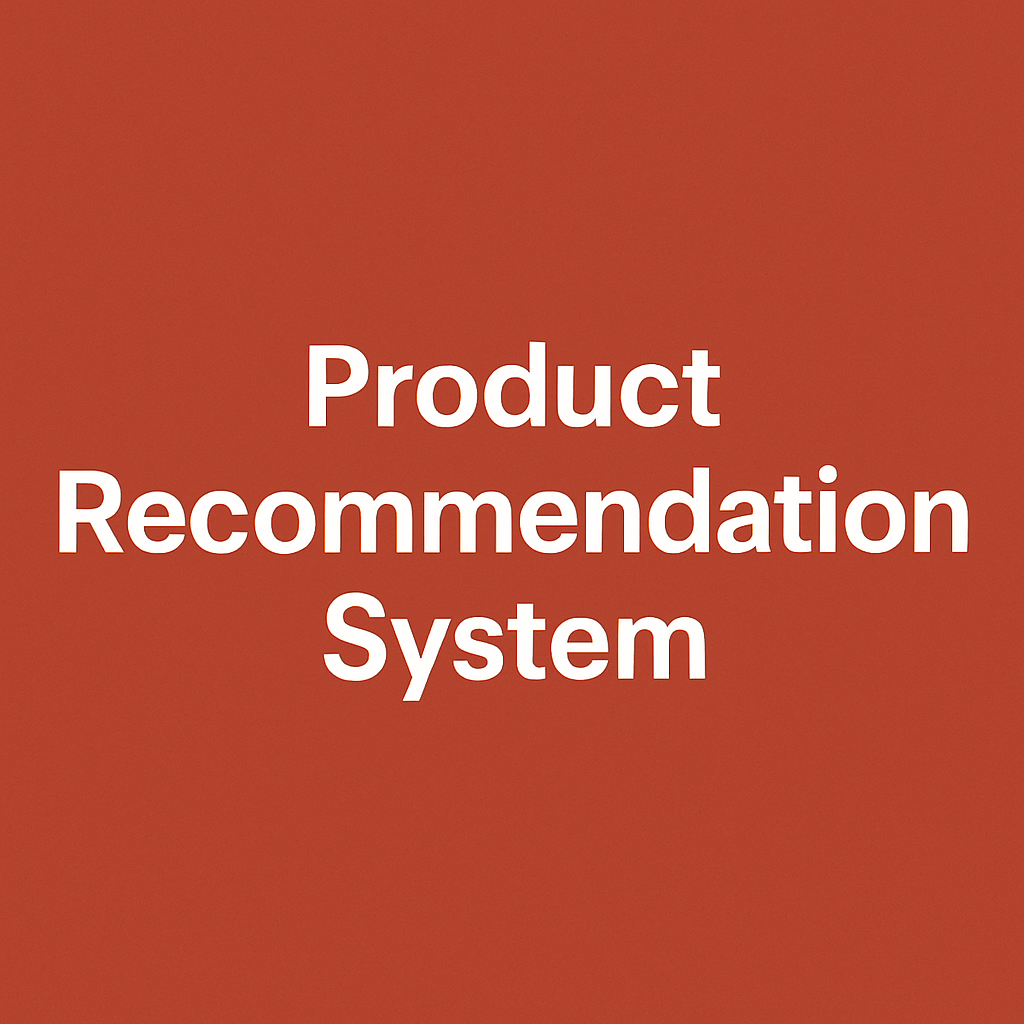 Product Recommendation System